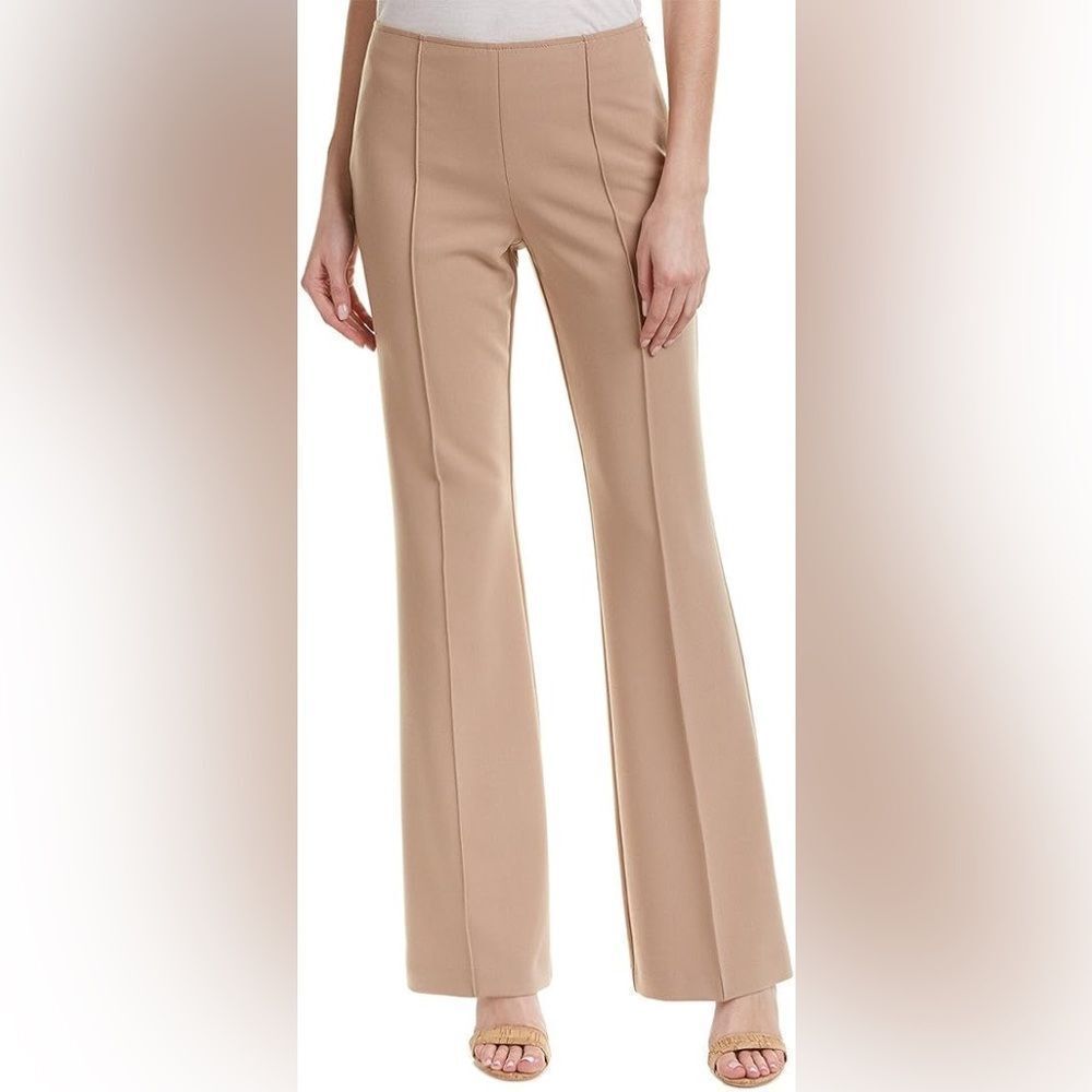 NWT Trina Turk Jacoba Pintuck Camel/Tan Dress Pants Size 2